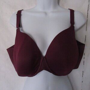 Cacique Bra 44D Purple Lightly Lined Full Coverage Underwire Plus Size